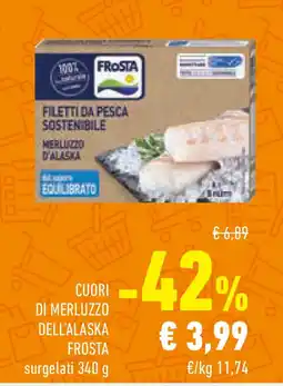 Conad Superstore Cuori di merluzzo dell'alaska FROSTA offerta