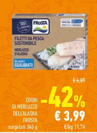 Conad Superstore Cuori di merluzzo dell'alaska FROSTA offerta