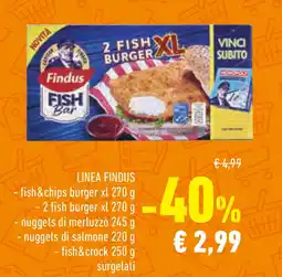 Conad Superstore LINEA FINDUS - fish & chips burger xl offerta