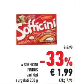 Conad Superstore 4 sofficini FINDUS offerta