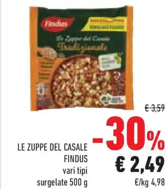 Conad Superstore Le zuppe del casale FINDUS offerta