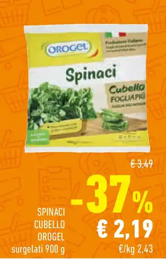 Conad Superstore Spinaci cubello OROGEL offerta