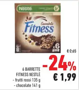 Conad Superstore 6 barrette fitness NESTLÈ offerta