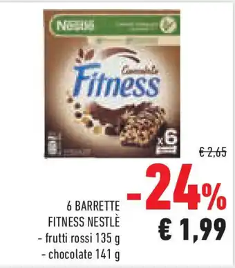 Conad Superstore 6 barrette fitness NESTLÈ offerta