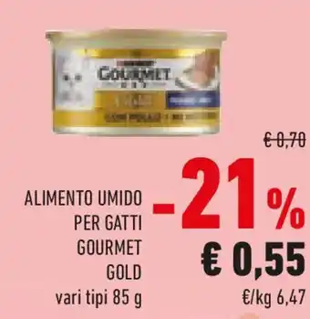 Conad Alimento umido per gatti GOURMET GOLD offerta