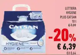 Conad Lettiera hygiene plus CATSAN offerta