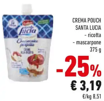 Conad Crema pouch SANTA LUCIA offerta