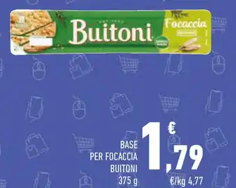 Conad Base per focaccia BUITONI offerta