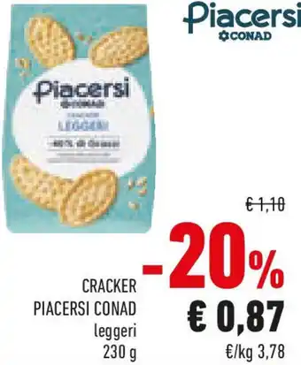 Conad Cracker piacersi CONAD leggeri offerta