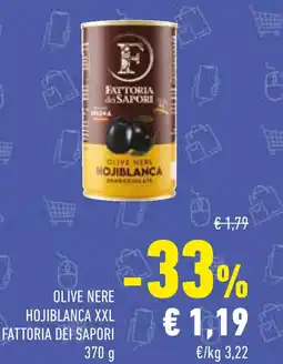 Conad Olive nere hojiblanca xxl FATTORIA DEI SAPORI offerta