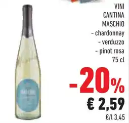 Conad Superstore Vini cantina maschio offerta