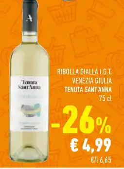 Conad Superstore Ribolla gialla i.g.t. venezia giulia TENUTA SANT'ANNA offerta