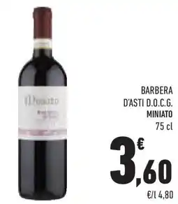 Conad Superstore Barbera d'asti d.o.c.g. MINIATO offerta