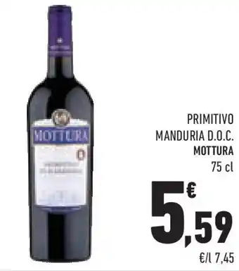 Conad Superstore Primitivo manduria d.o.c. MOTTURA offerta