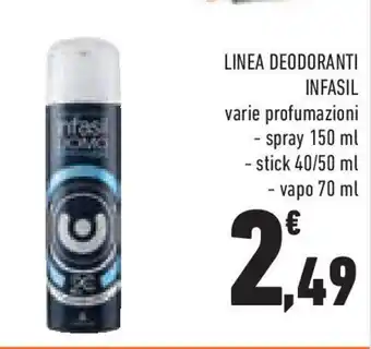 Conad Superstore Linea deodoranti INFASIL offerta