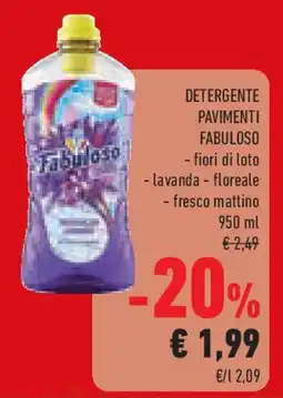 Conad Superstore Detergente pavimenti FABULOSO offerta