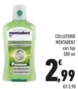 Conad Collutorio MENTADENT offerta