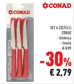 Conad Superstore Set 6 coltelli CONAD offerta