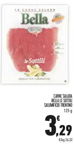 Conad Carne salada bella le sottili salumificio trentino offerta