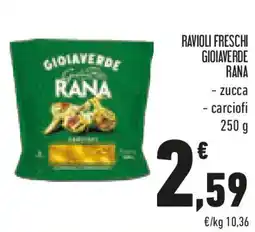 Conad Ravioli freschi GIOIAVERDE RANA offerta