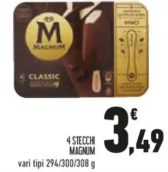 Conad 4 stecchi MAGNUM offerta