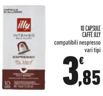 Conad 10 capsule caffè ILLY compatibili nespresso offerta