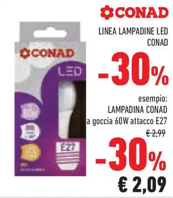 Conad Superstore Linea lampadine led CONAD offerta