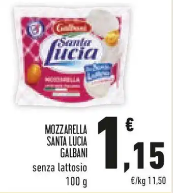 Conad Mozzarella santa lucia GALBANI senza lattosio offerta