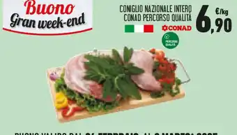 Conad Coniglio nazionale intero CONAD PERCORSO QUALITA offerta