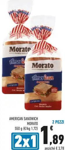 Conad American sandwich MORATO offerta