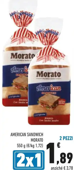 Conad American sandwich MORATO offerta