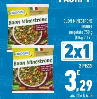 Conad Buon minestrone OROGEL surgelato offerta