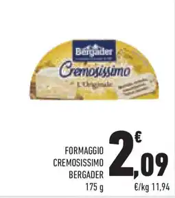 Conad Superstore Formaggio cremosissimo BERGADER offerta