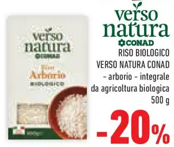 Conad Superstore Riso biologico VERSO NATURA CONAD offerta