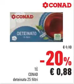 Conad Superstore TÈ CONAD deteinato 25 filtri offerta