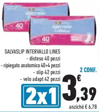 Conad Superstore Salvaslip intervallo LINES offerta