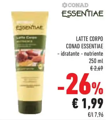 Conad Superstore Latte corpo CONAD ESSENTIAE offerta