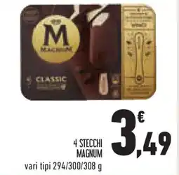 Conad Superstore 4 stecchi magnum offerta