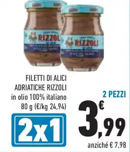 Conad Superstore Filetti di alici adriatiche RIZZOLI offerta