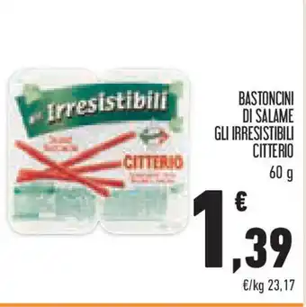 Conad Superstore Bastoncini di salame gli irresistibili CITTERIO offerta