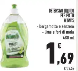 Conad Superstore Detersivo liquido per piatti WINNI'S offerta