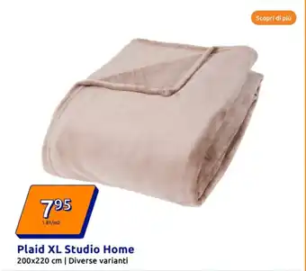 Action Plaid XL Studio Home offerta