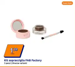 Action Kit sopracciglia FAB Factory offerta