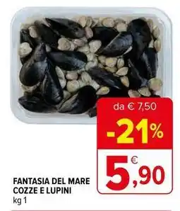 Iperal Fantasia del mare cozze e lupini offerta