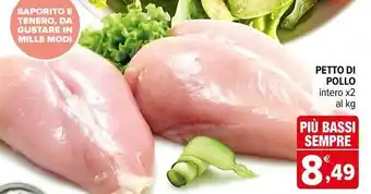 Iperal PETTO DI POLLO intero x2 offerta