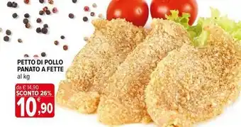 Iperal Petto di pollo panato a fette offerta