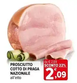 Iperal Prosciutto cotto di praga nazionale offerta