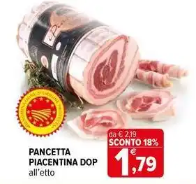 Iperal Pancetta piacentina dop offerta