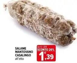 Iperal Salame mantovano casalingo offerta