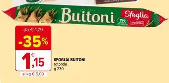 Iperal Sfoglia BUITONI offerta